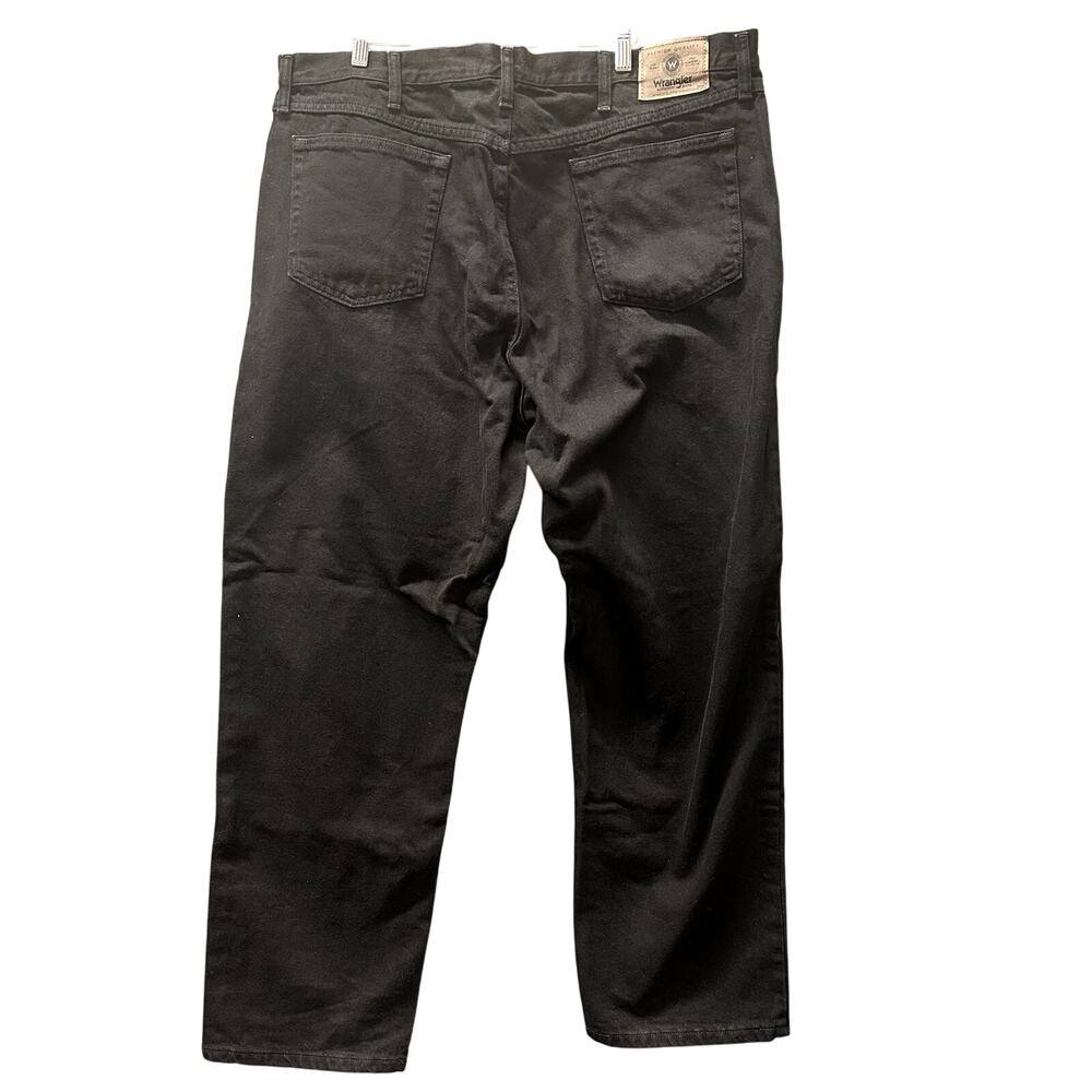 Vintage Wrangler Jeans Mens 42x30 ACTUAL Black Relaxed Fit Denim - Picture 3 of 8